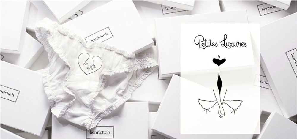 collab Henriette H Petites Luxures culotte brodée