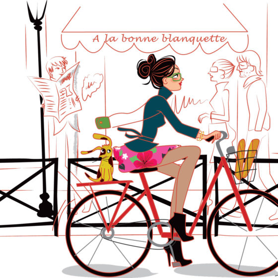 illustration paris velo Solene Debies