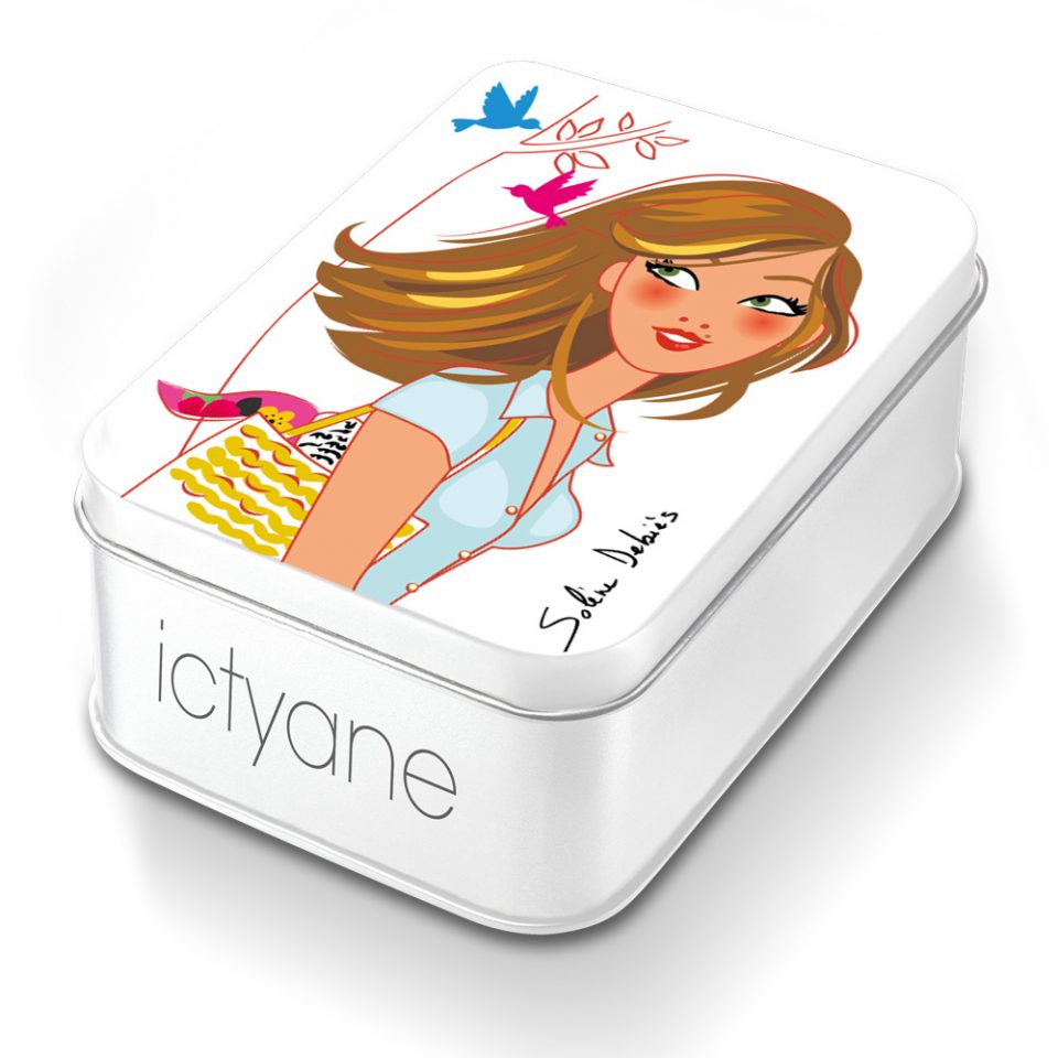 illustration pour packaging Ictyane Solene Debies