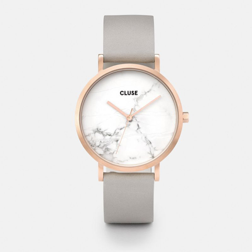 CLUSE Montre marbre & or rosé